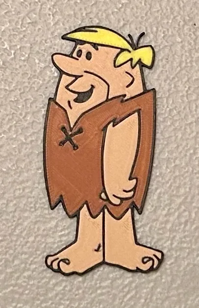 Nam châm Barney Rubble đa màu sắc 4 màu