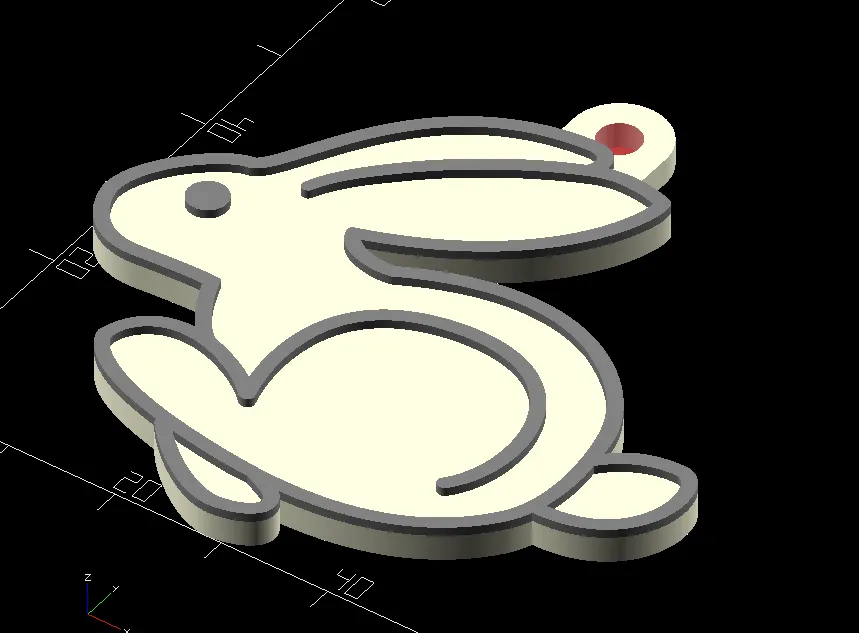 Nhân vật dịch vụ Volkswagen và móc khóa thỏ