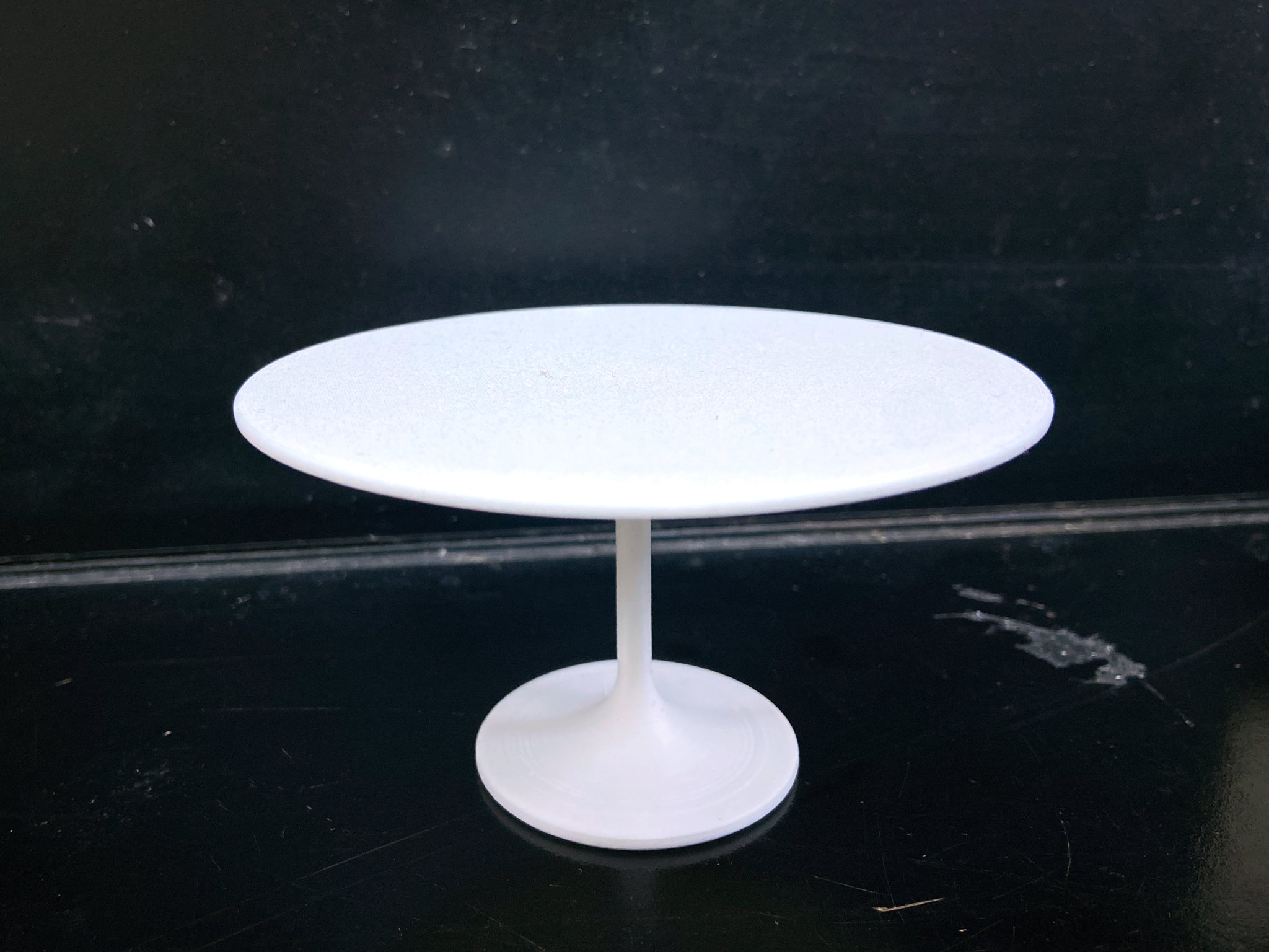 Bàn ăn tròn mô hình tỷ lệ 1:6 cho nhà búp bê