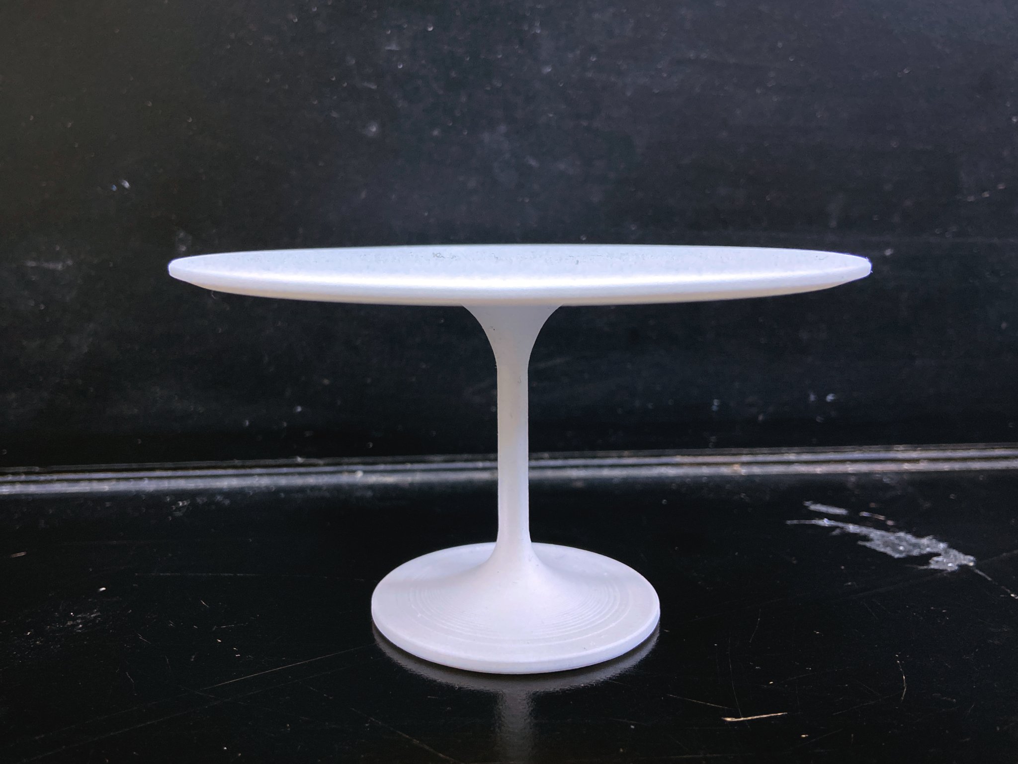 Bàn ăn tròn mô hình tỷ lệ 1:6 cho nhà búp bê