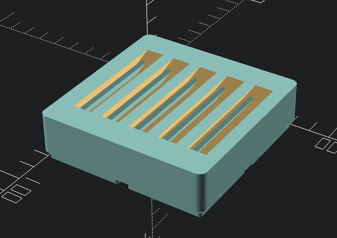 Giá đỡ cartridge Game Boy/Color/Advance GBA Gridfinity