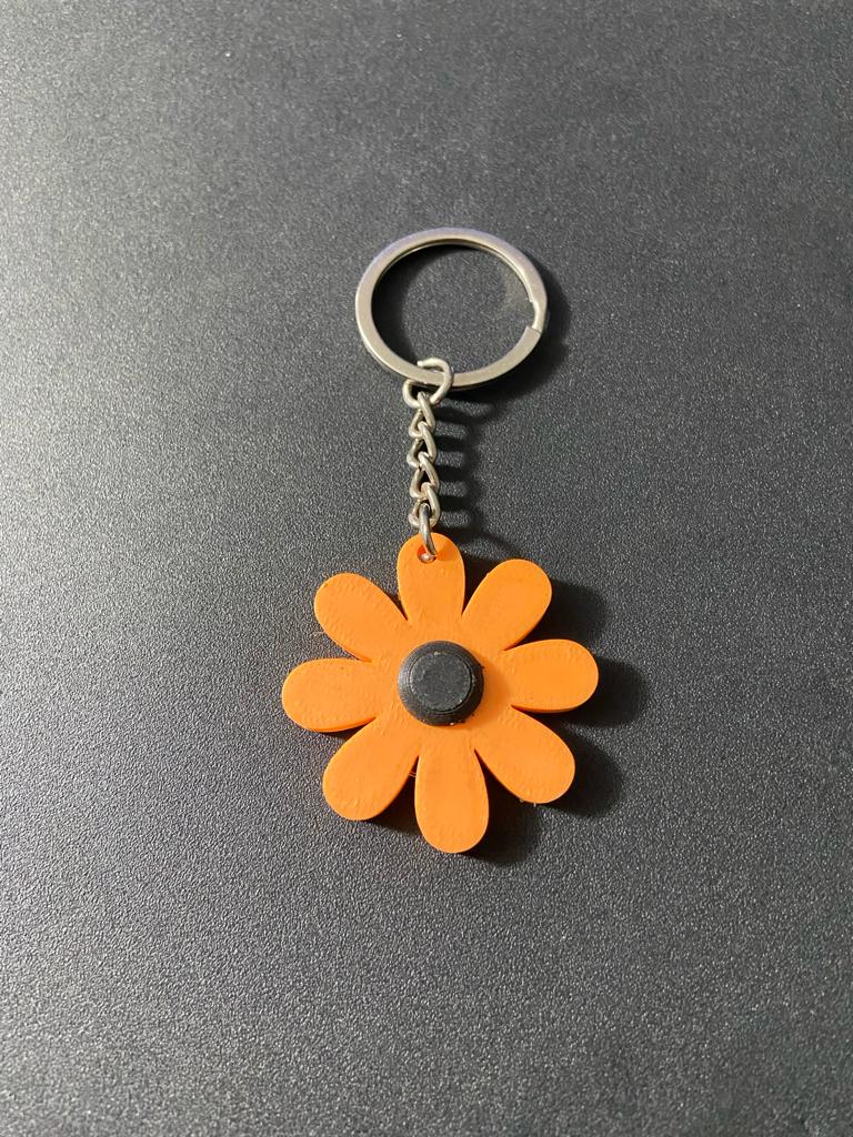 Móc chìa khóa hoa margarita với thiết kế đơn giản và bắt mắt