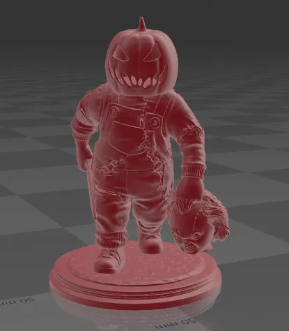 Chucky đầu bí ngô Halloween độc đáo