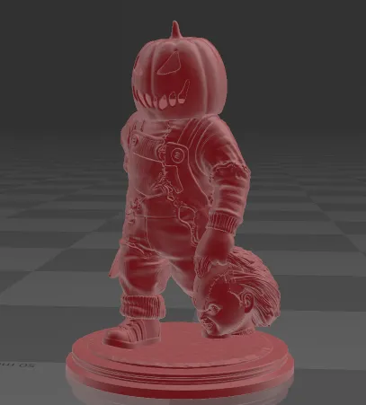 Chucky đầu bí ngô Halloween độc đáo