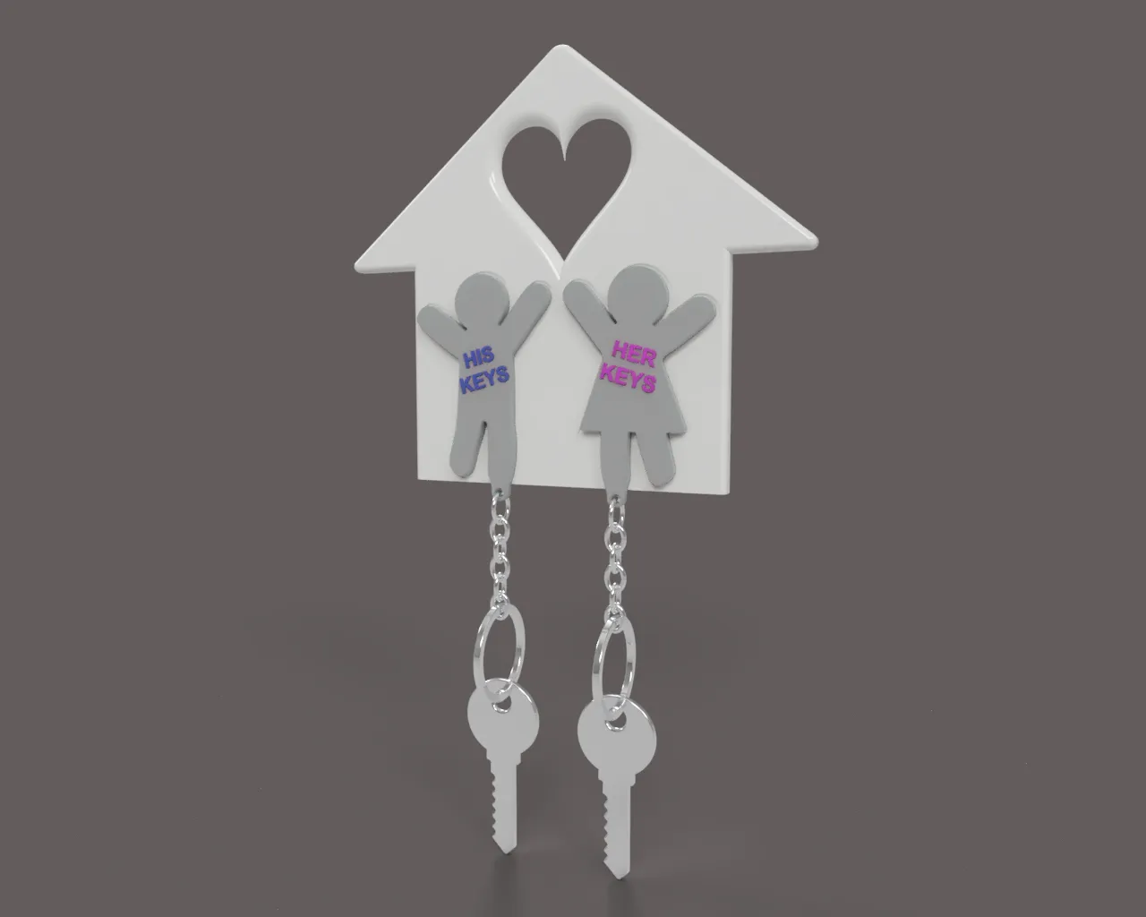 Móc khóa đôi dễ thương cho nhà của bạn