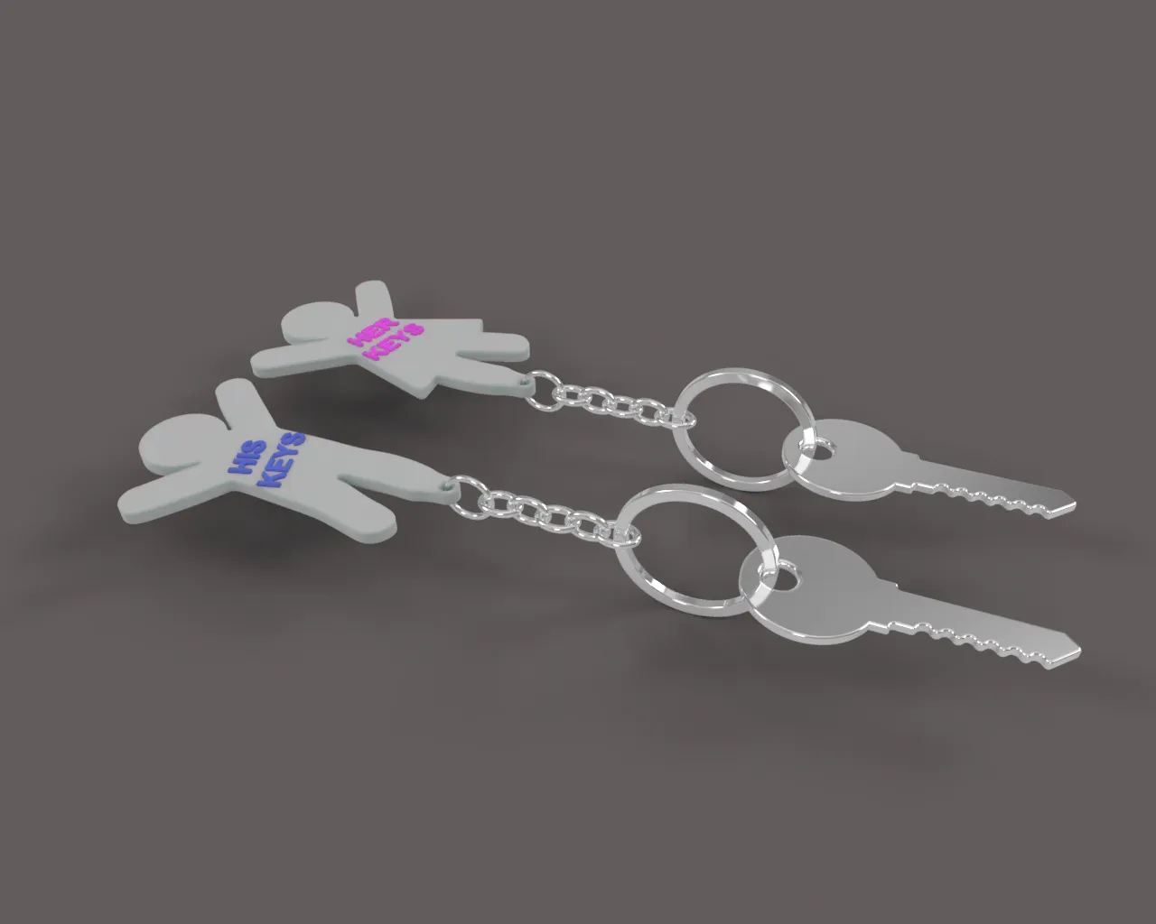 Móc khóa đôi dễ thương cho nhà của bạn