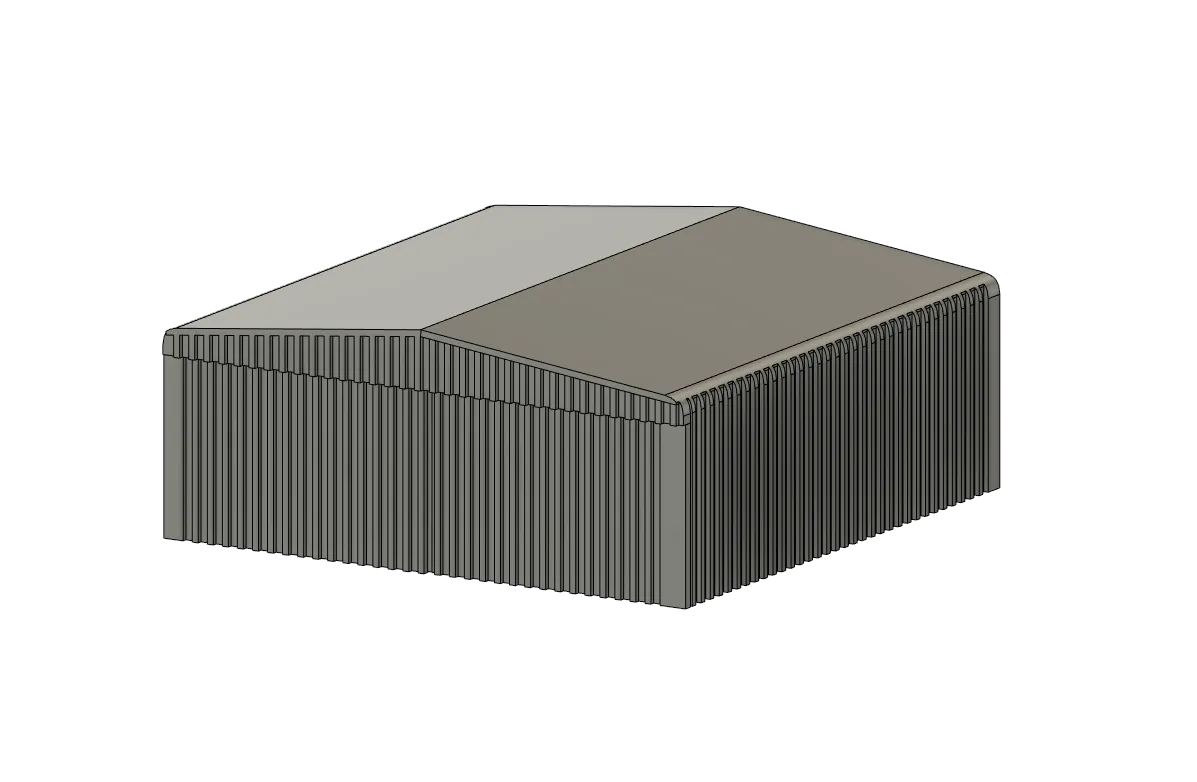 Mô hình thu nhỏ nhà chứa máy bay chi tiết