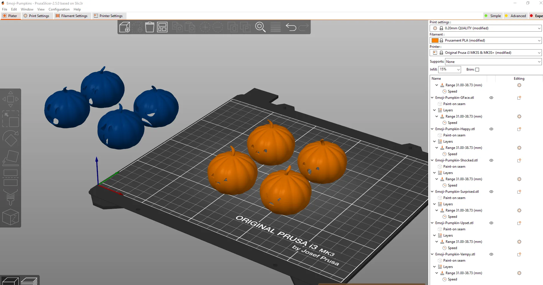 Trang trí biểu tượng bí ngô cho Halloween