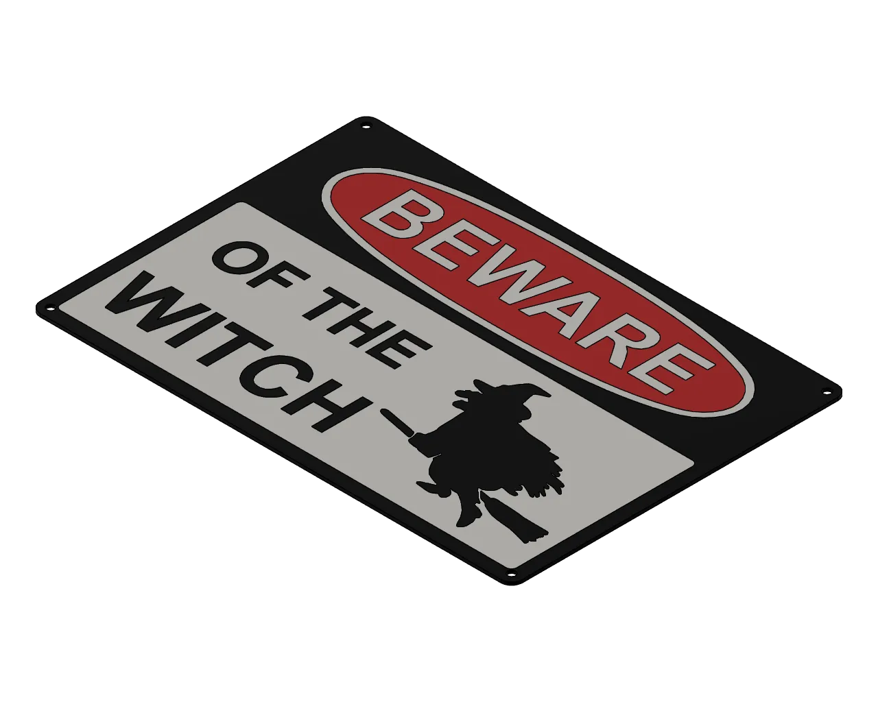 Biển cảnh báo về vợ - Phù thủy đáng sợ