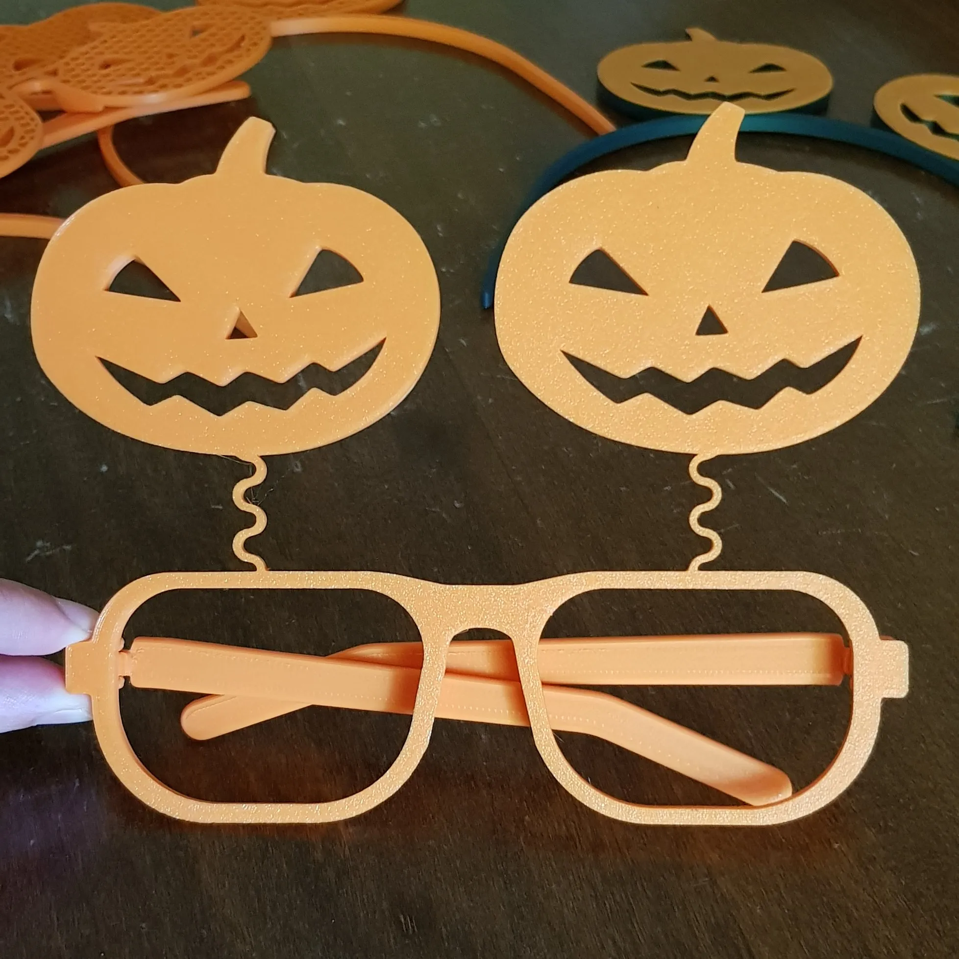 Kính Halloween hình bí ngô Bobbleheands