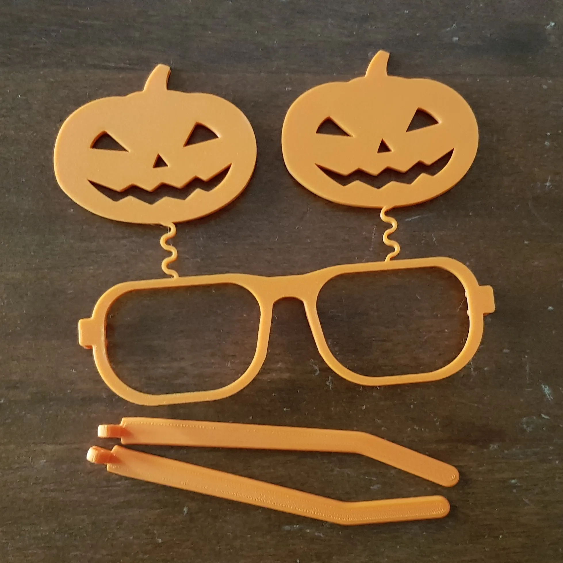 Kính Halloween hình bí ngô Bobbleheands