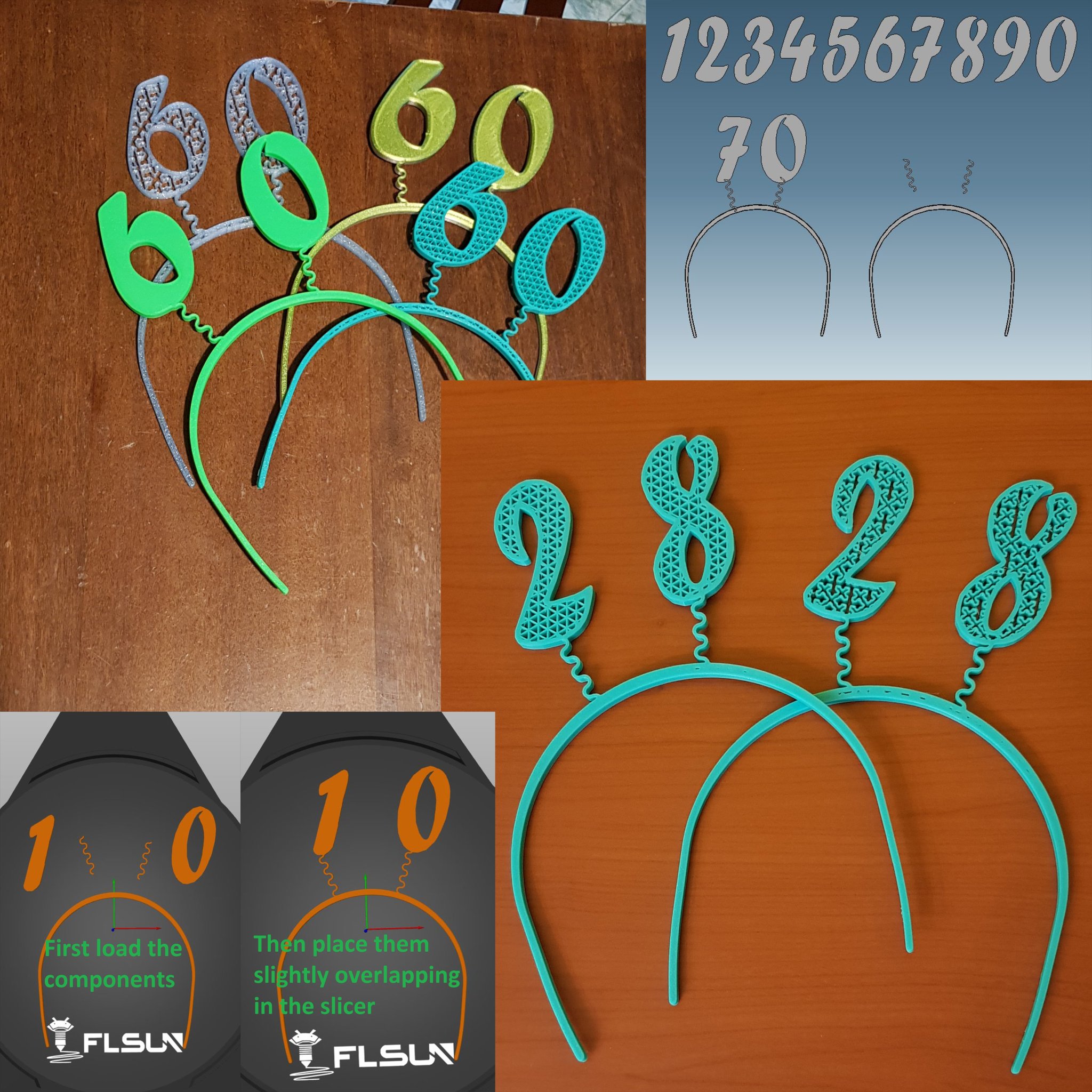 Băng đô tóc sinh nhật tùy chỉnh cho bạn bè