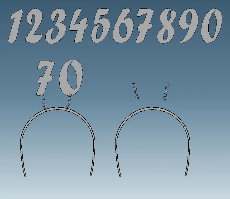 Băng đô tóc sinh nhật tùy chỉnh cho bạn bè