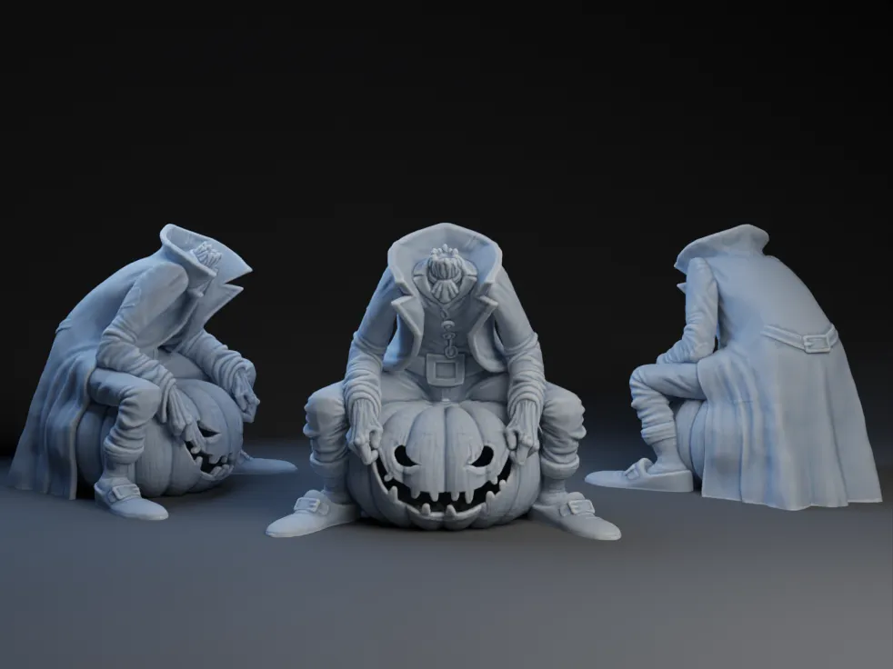 Nhân vật Jack không đầu phong cách Halloween