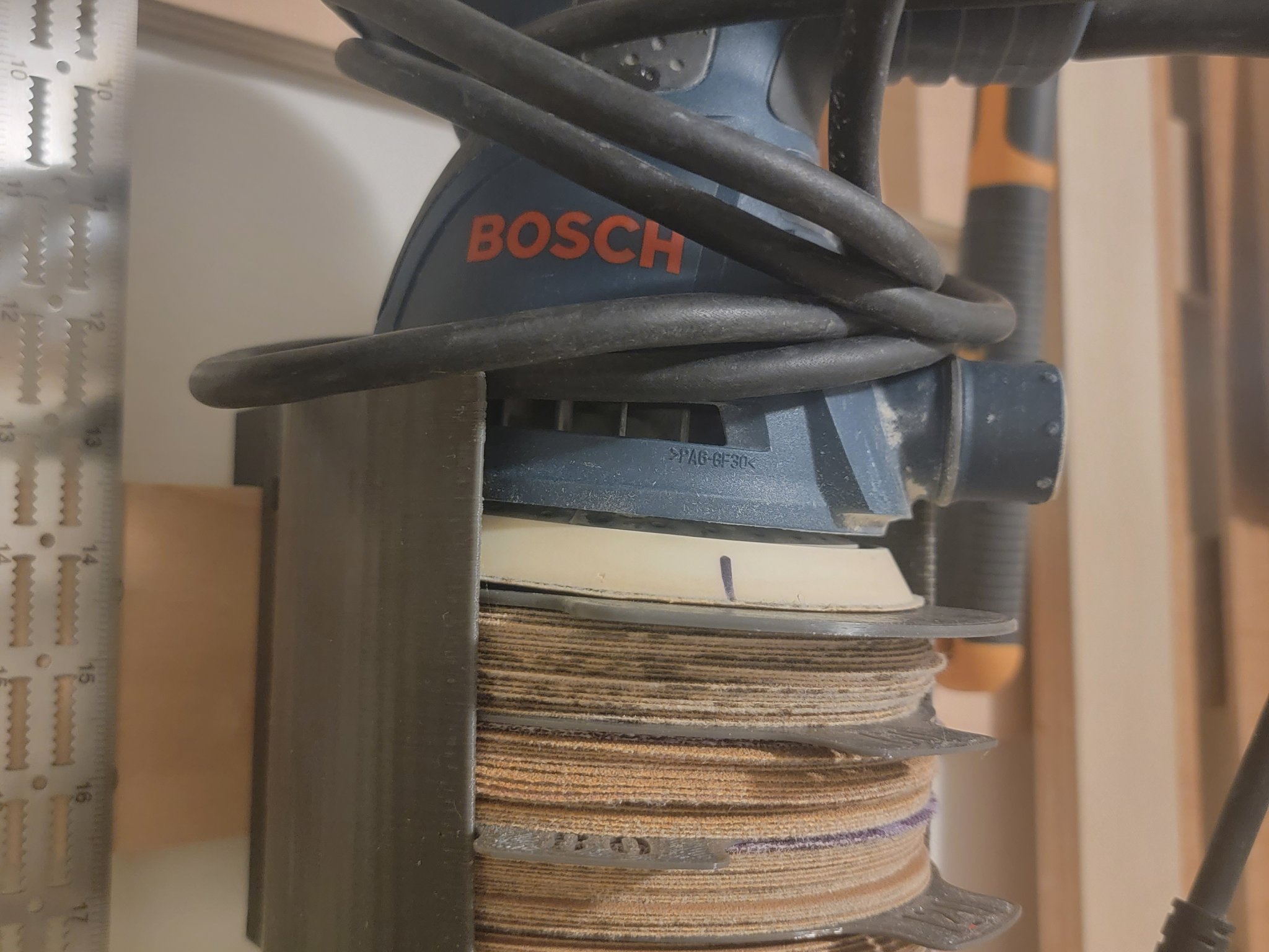 Giá đỡ giấy nhám 5 inch với bộ chia và vị trí ROS