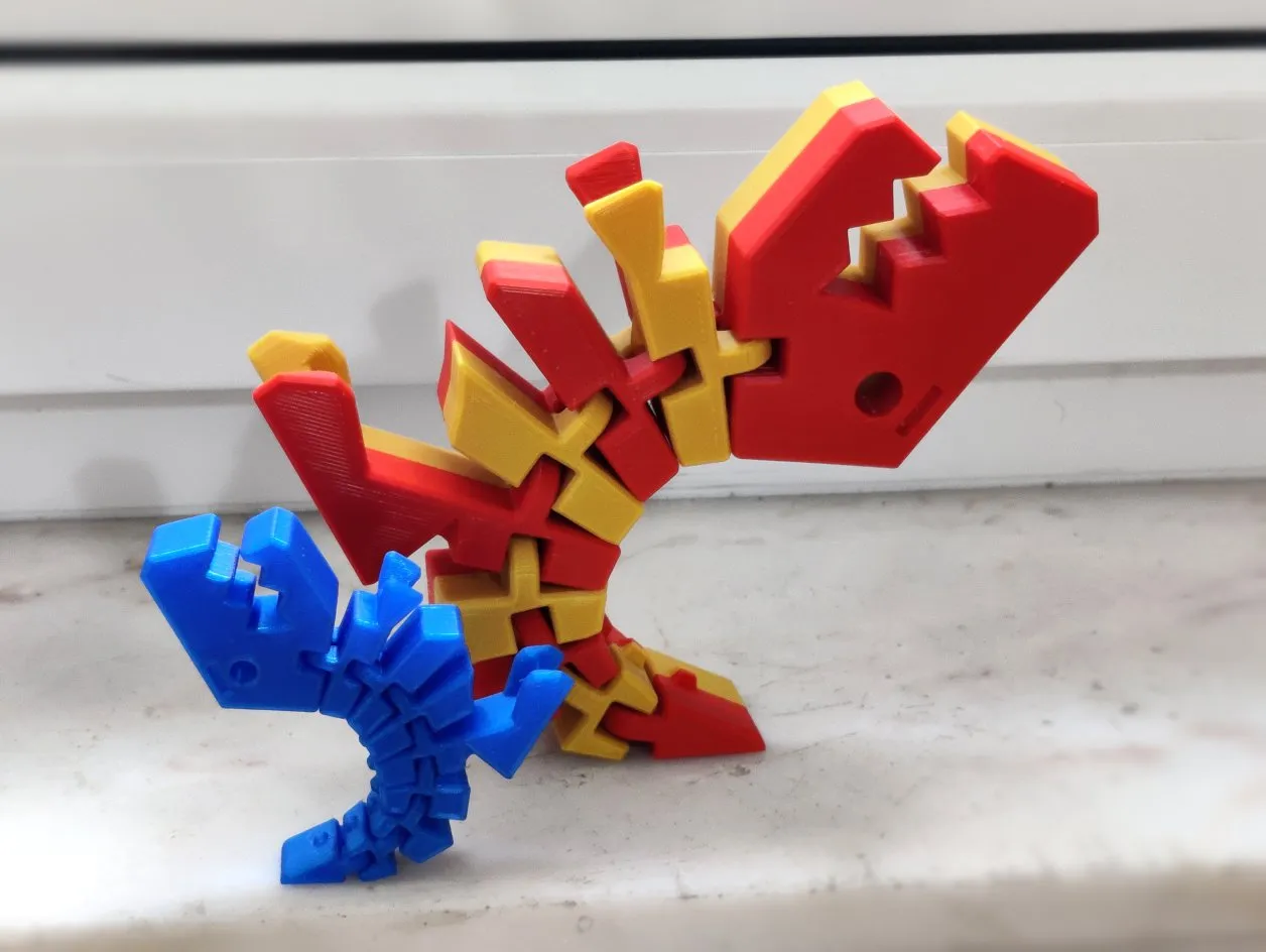 Flexi Rex - các bộ phận tách rời cho bản in khổng lồ