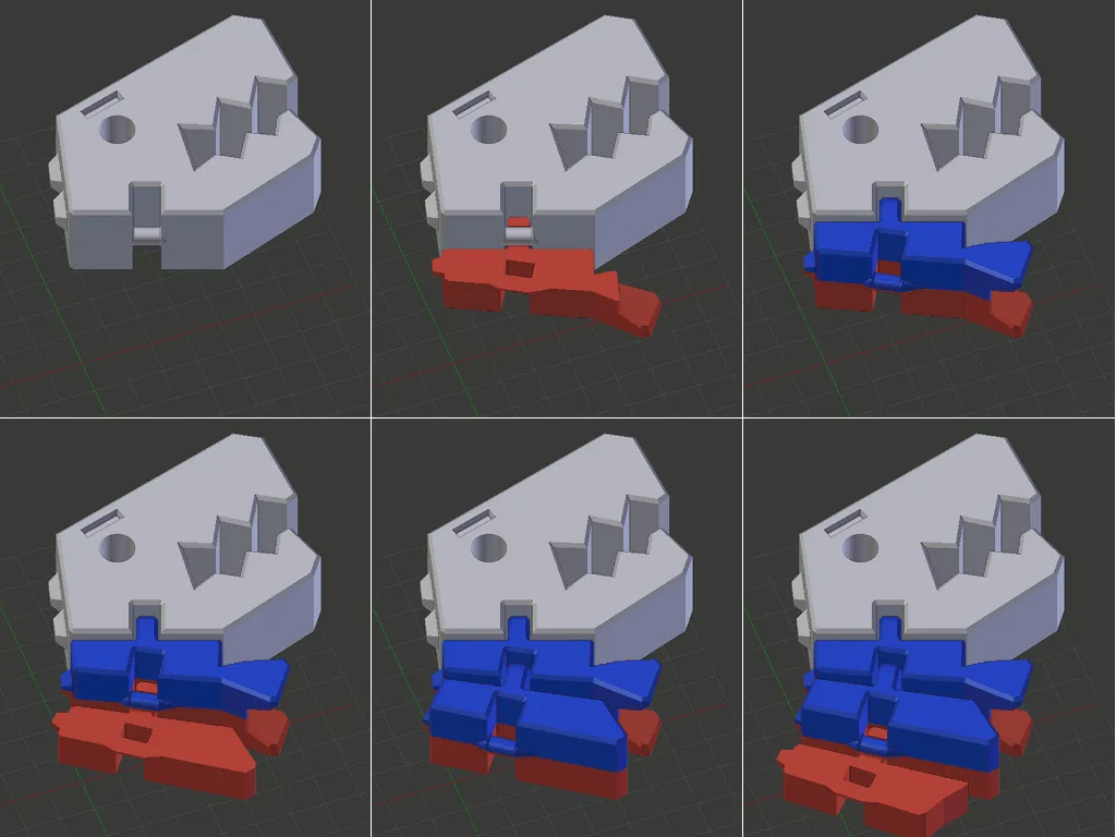 Flexi Rex - các bộ phận tách rời cho bản in khổng lồ