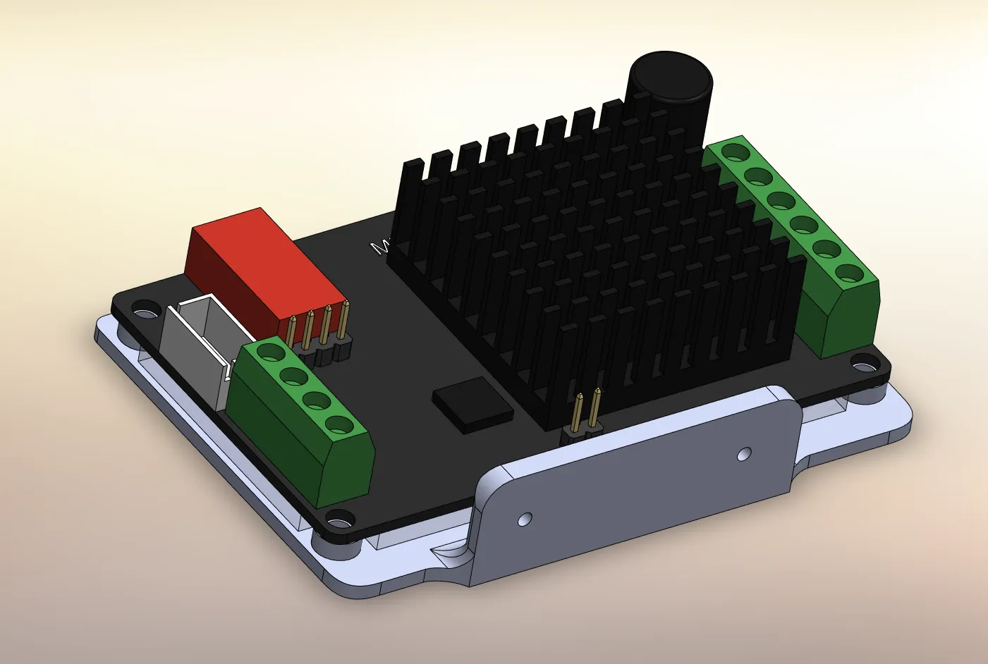 Giá đỡ DIN-rail thẳng đứng cho driver MKS TMC2160-0C