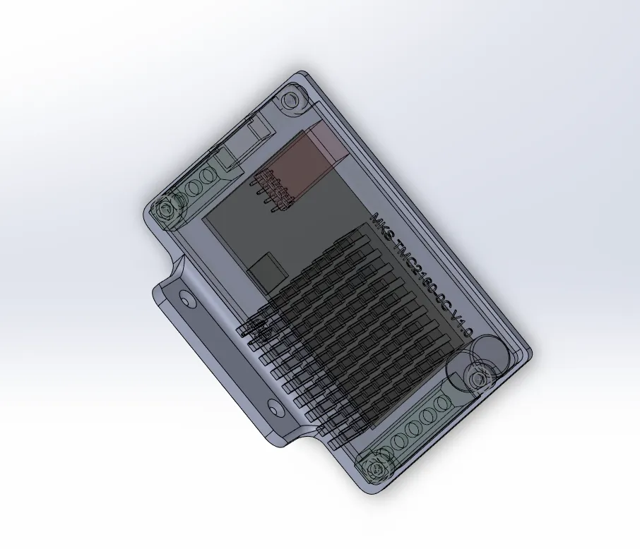 Giá đỡ DIN-rail thẳng đứng cho driver MKS TMC2160-0C