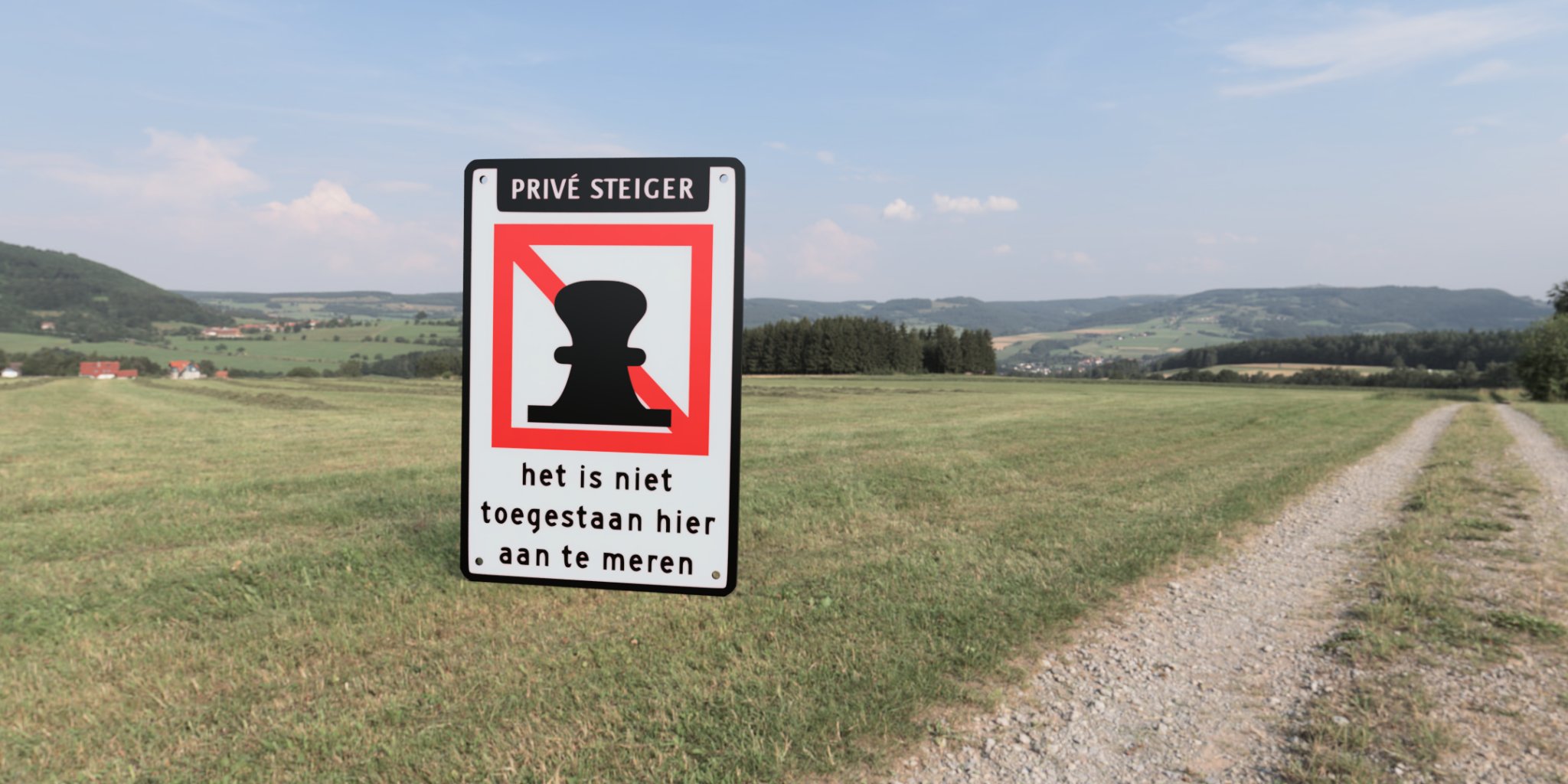 Biển báo cấm cập bến tại Hà Lan