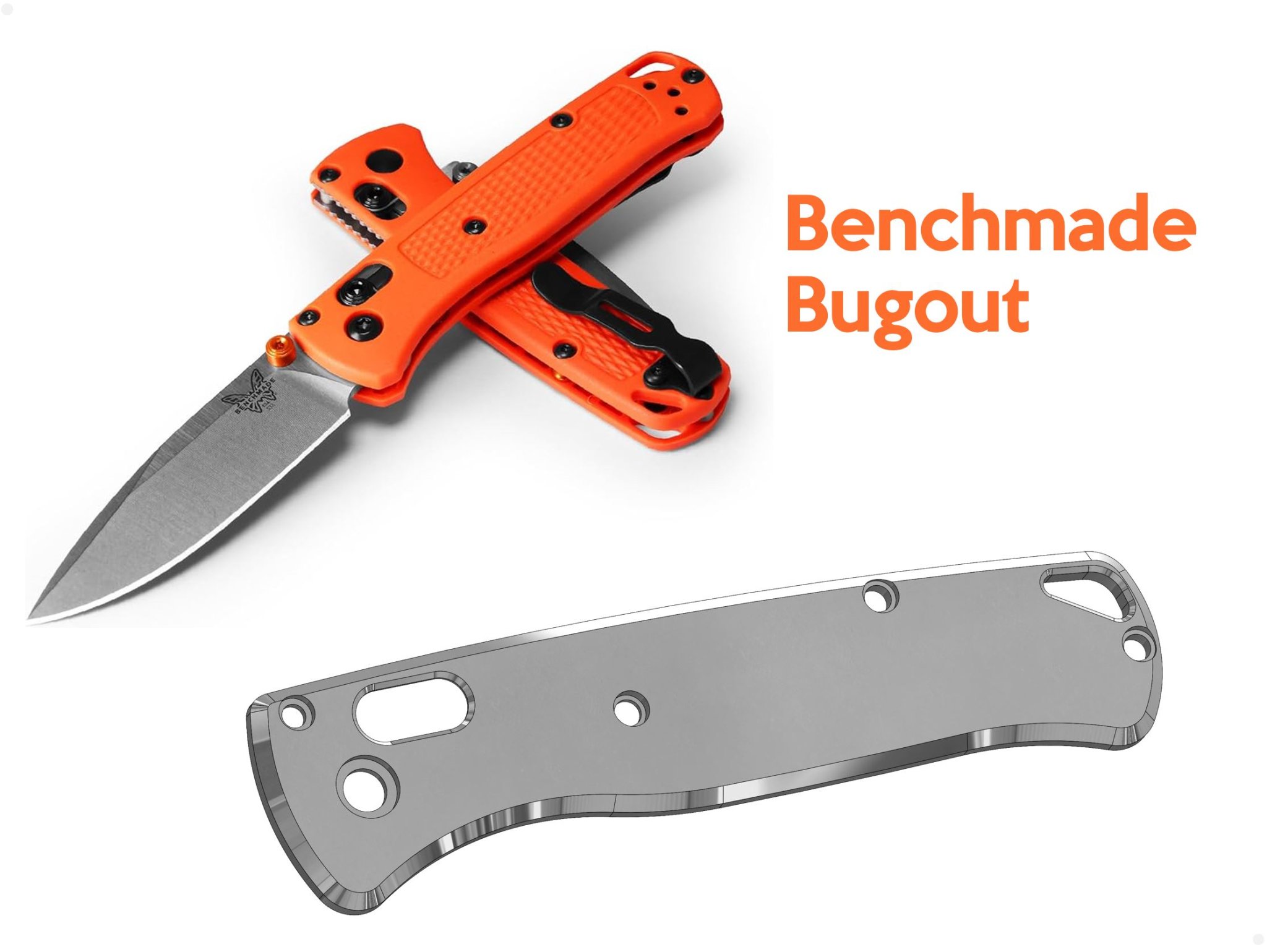 Cán dao Benchmade Bugout 535 tùy chỉnh