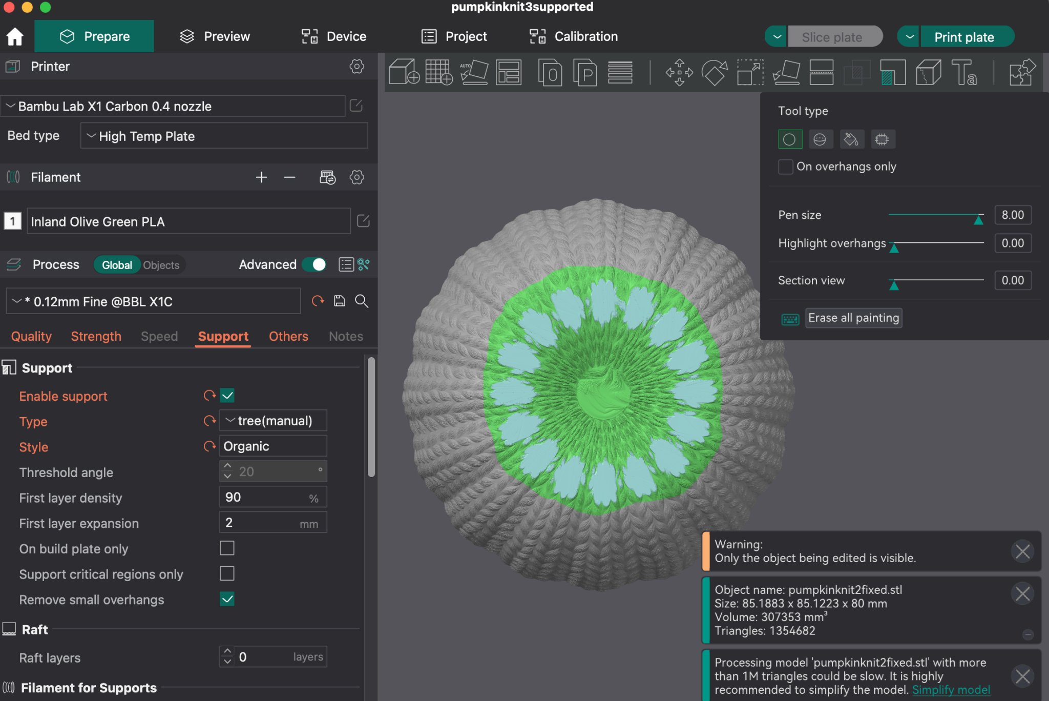 Bí ngô trang trí đan len cho mùa thu