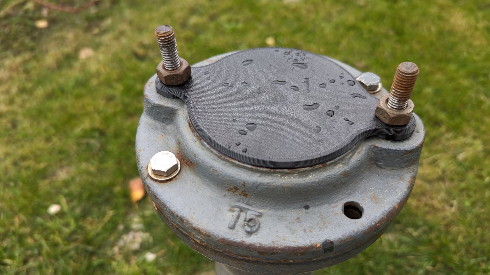 Nắp che flang bơm đòn mùa đông cho ống dẫn nước