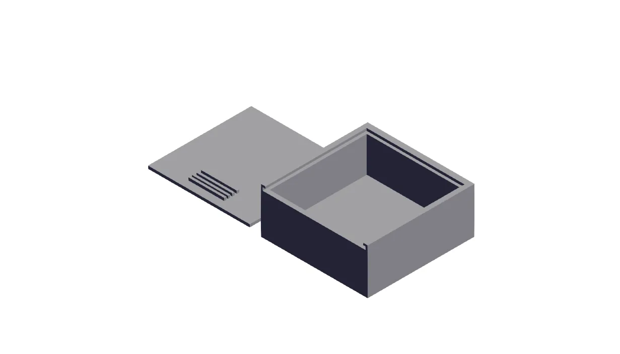 Hộp lưu trữ nhỏ với nắp trượt cho tổ chức đồ dùng