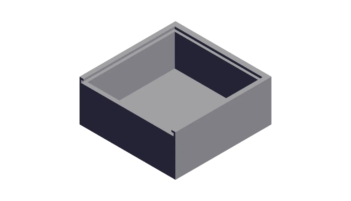 Hộp lưu trữ nhỏ với nắp trượt cho tổ chức đồ dùng