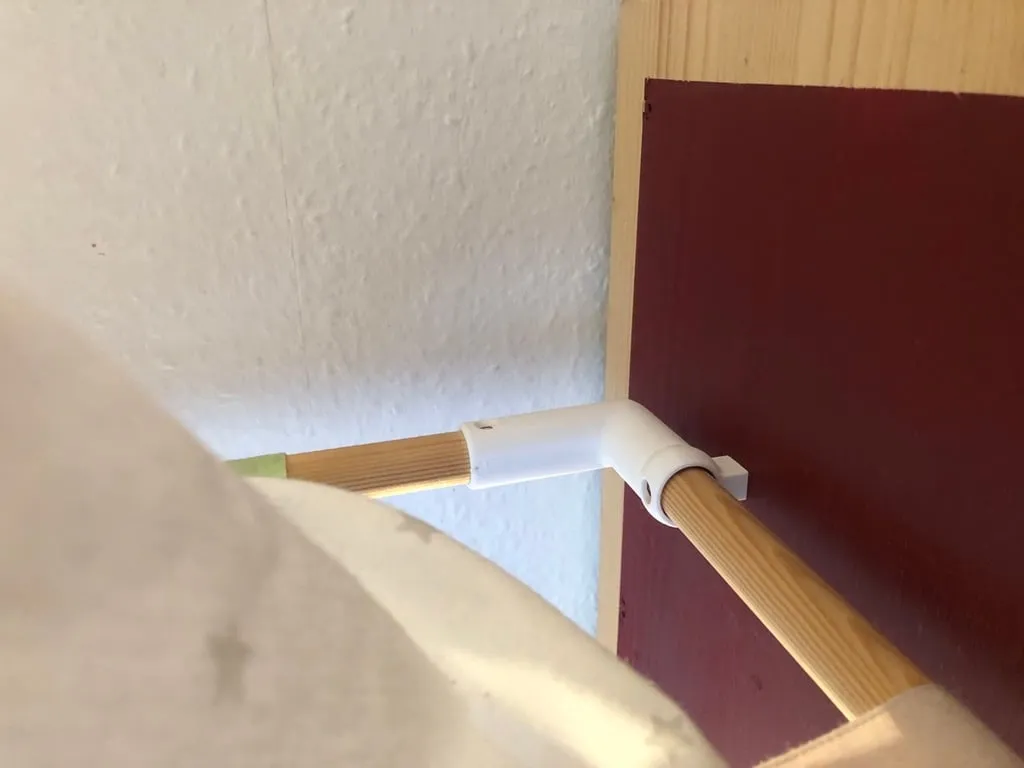 Giường cũi có mái cho trẻ em bằng bộ lắp ráp đơn giản