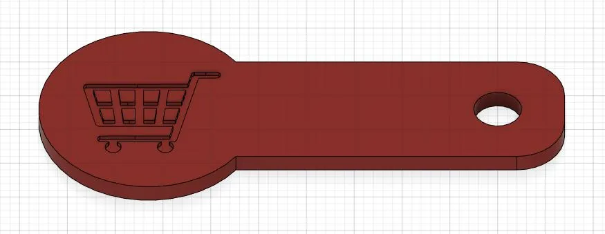 Chip mở khóa giỏ hàng siêu thị tiện lợi