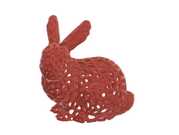 Thỏ Stanford Voronoï cao 30 mm cho thử nghiệm rút filament