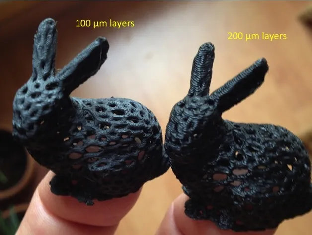 Thỏ Stanford Voronoï cao 30 mm cho thử nghiệm rút filament