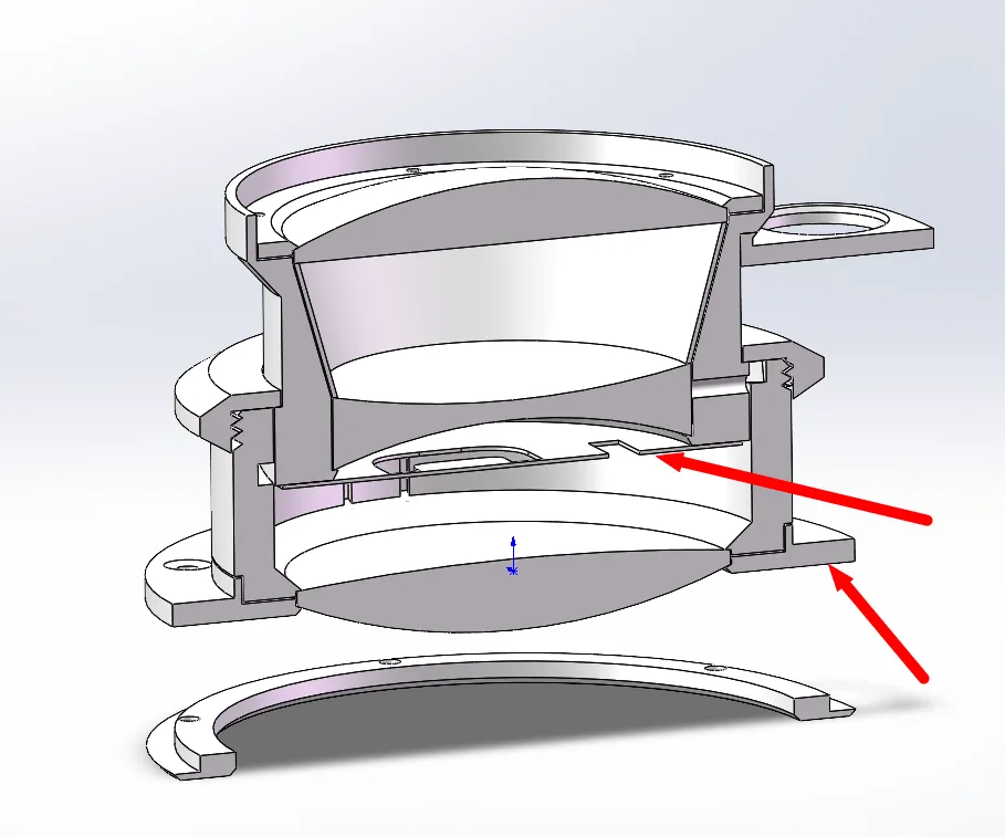 Flange lắp đặt, khẩu độ và bảng ống kính cho ống kính châ...