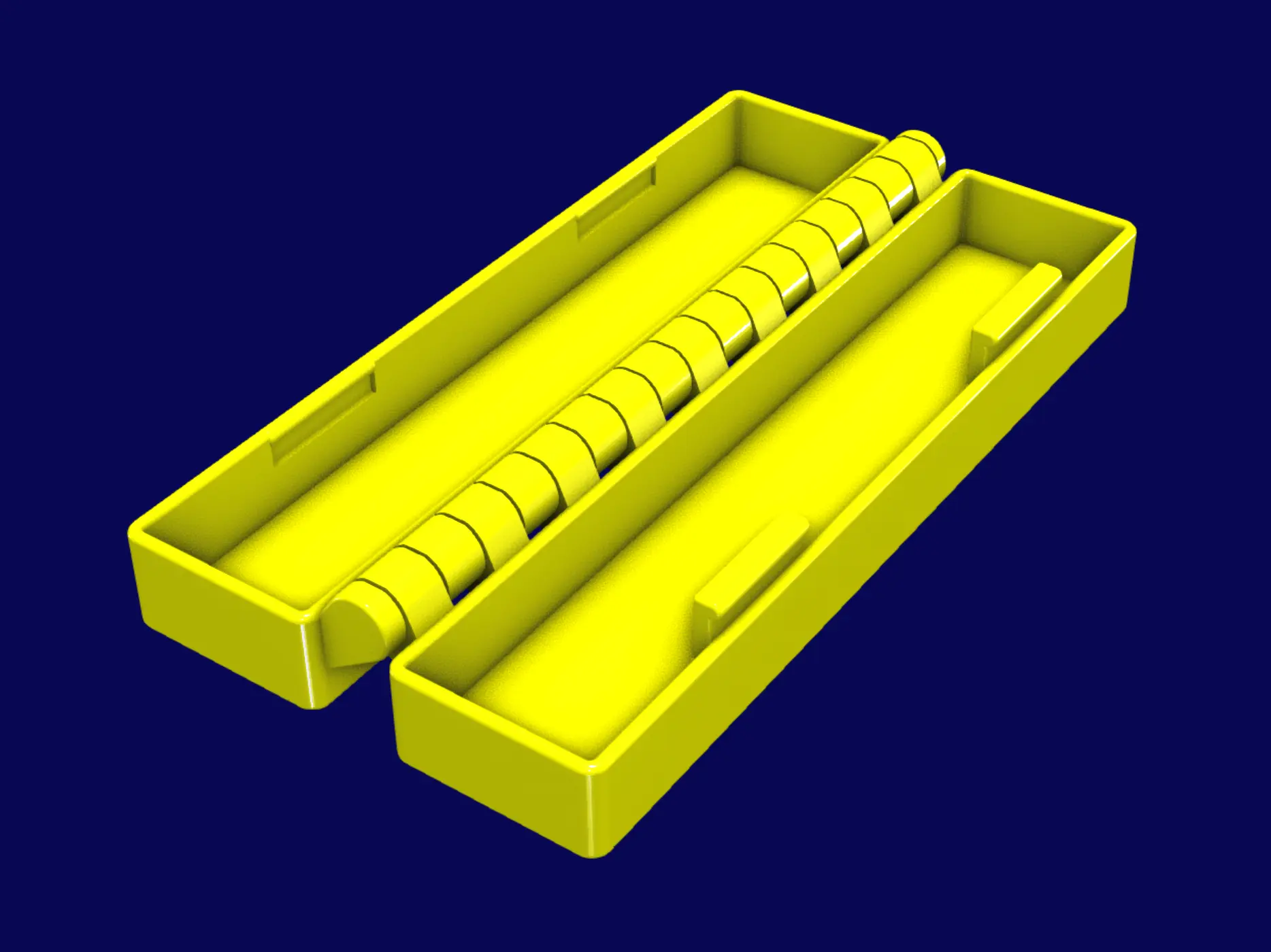 Hộp có bản lề tùy chỉnh in tại chỗ với 2 loại khóa