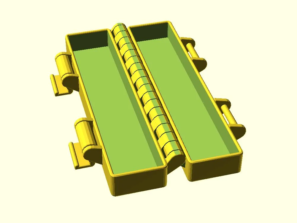 Hộp có bản lề tùy chỉnh in tại chỗ với 2 loại khóa