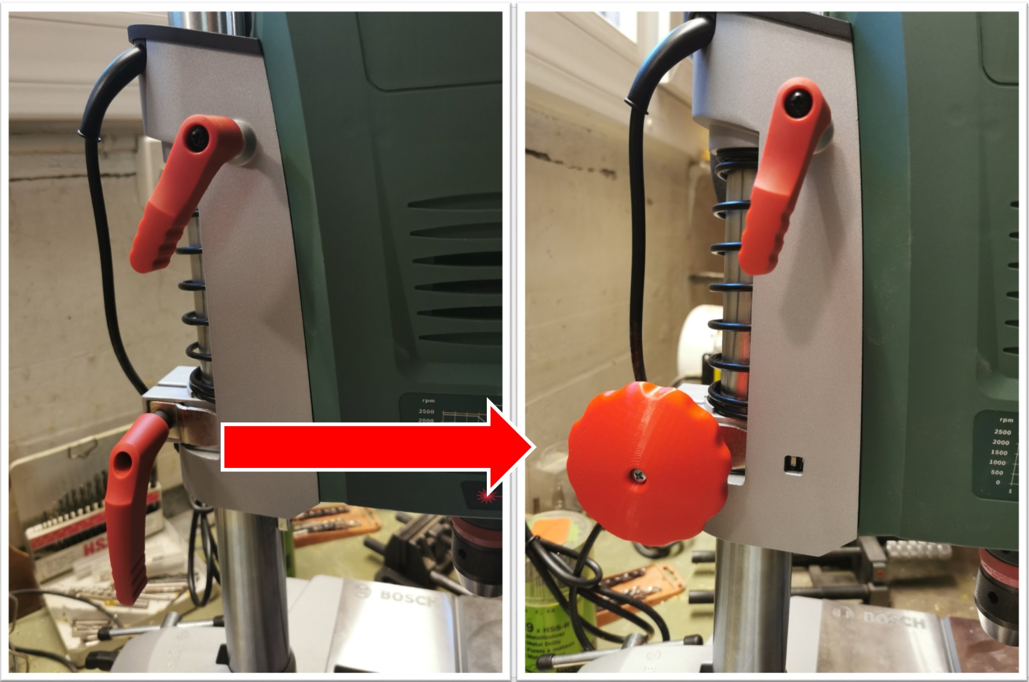 Núm điều chỉnh cho máy khoan Bosch PBD 40