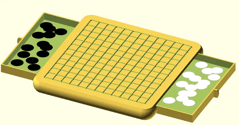 Trò chơi cờ vây mini 9x9 và 13x13 với ngăn chứa ghim