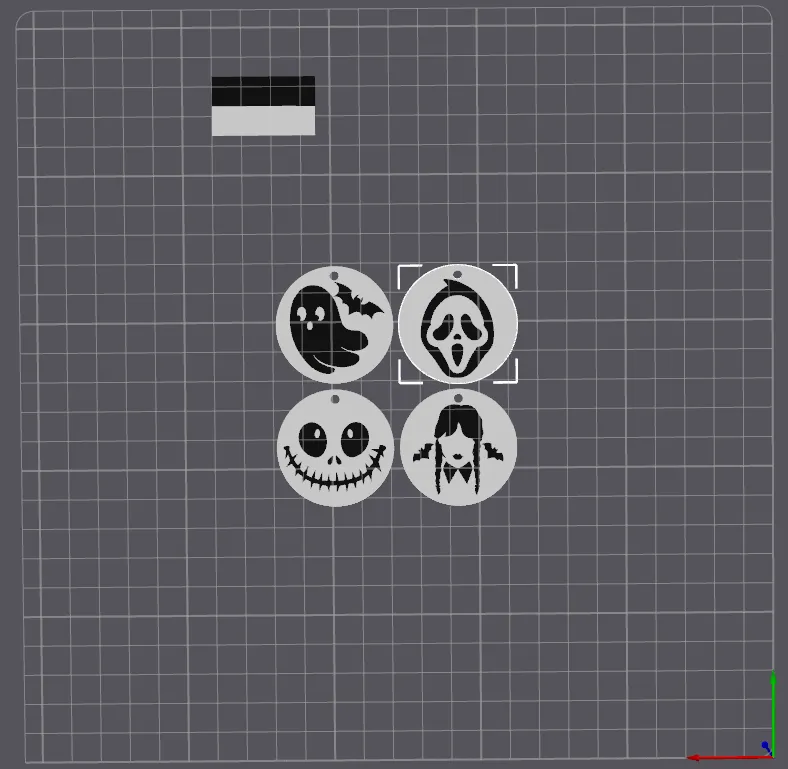 Móc khóa Halloween 3D với thiết kế ma quái (BỘ 4)