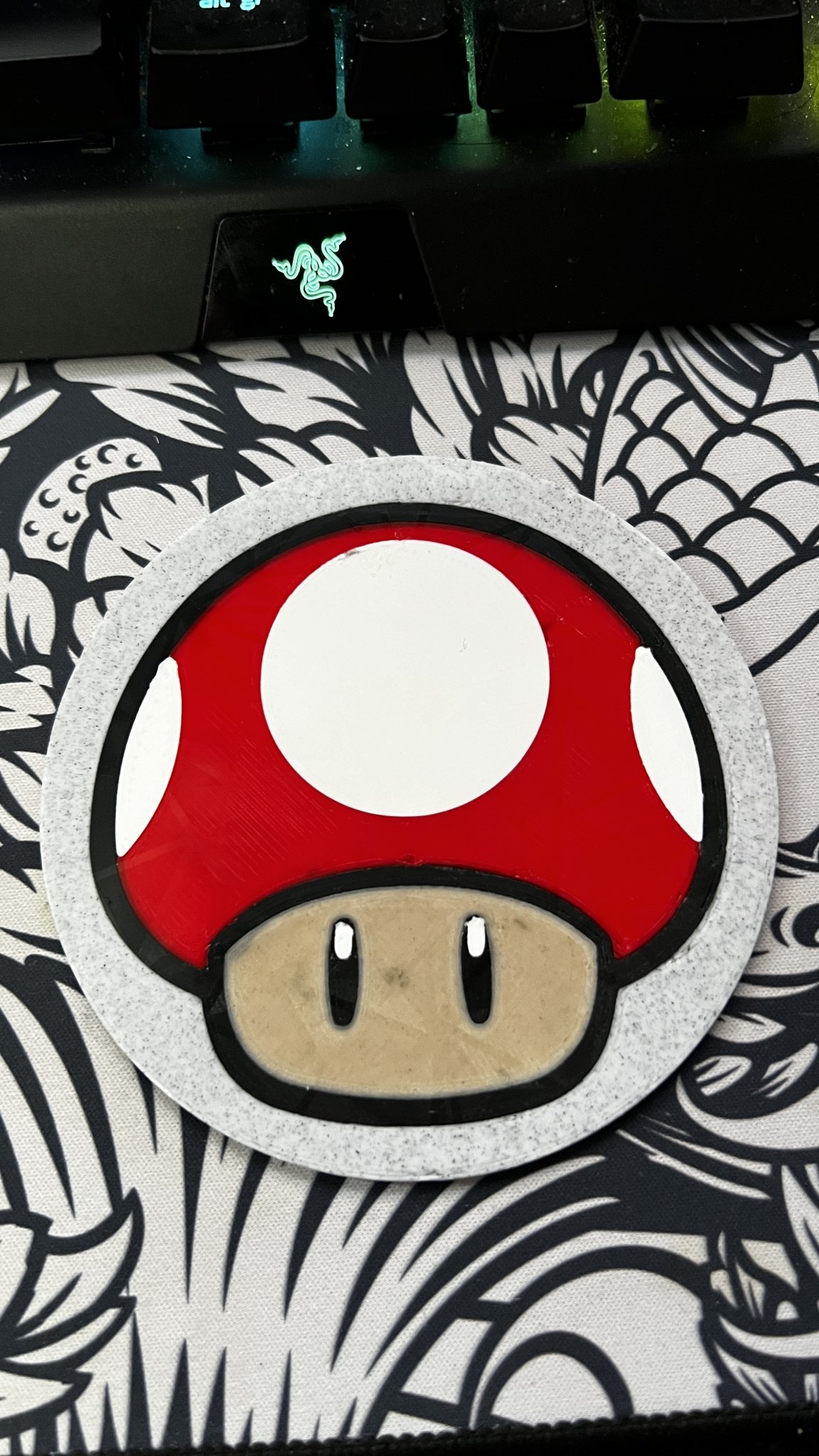 Giá đỡ nấm Mario đa màu sắc cho máy in 3D