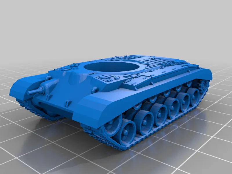 Xe tăng M26 Pershing tỷ lệ 1/100 dễ in