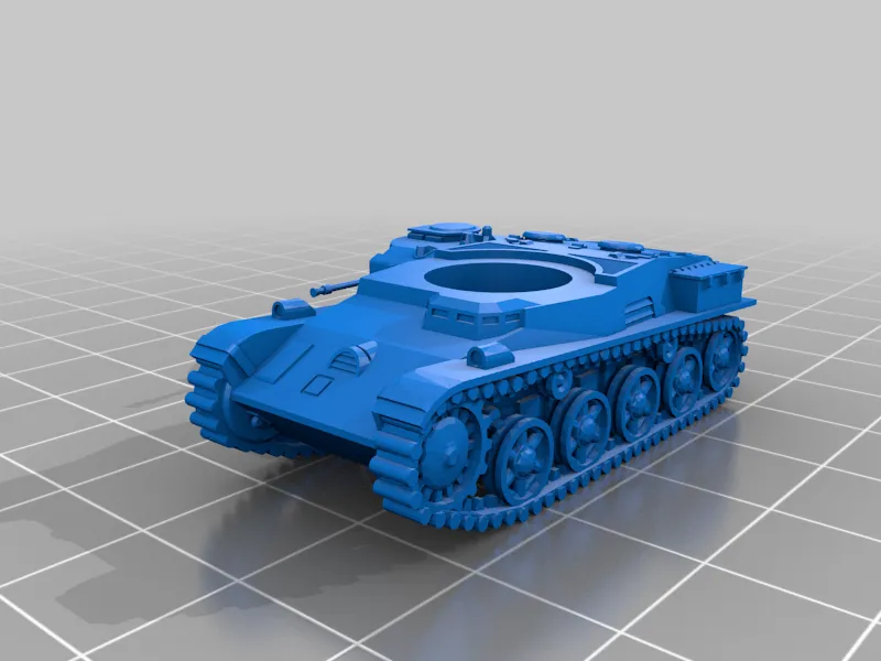 Mô hình xe tăng Toldi 1 tỷ lệ 1/100 dễ in