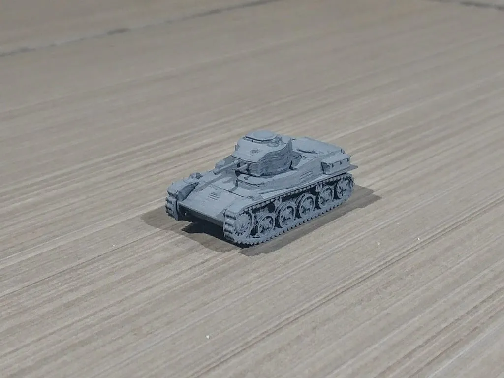 Mô hình xe tăng Toldi 1 tỷ lệ 1/100 dễ in