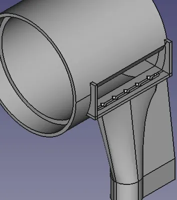 Ống nhạc flue in 3D với phần labium in 3D
