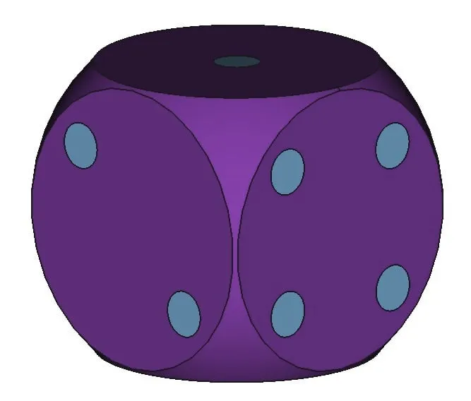 Xúc xắc đa vật liệu thiết kế riêng