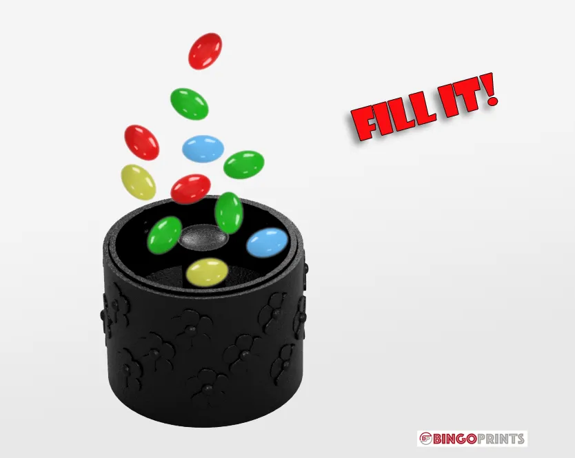 Nút chocolate bất ngờ trong hoa trang trí