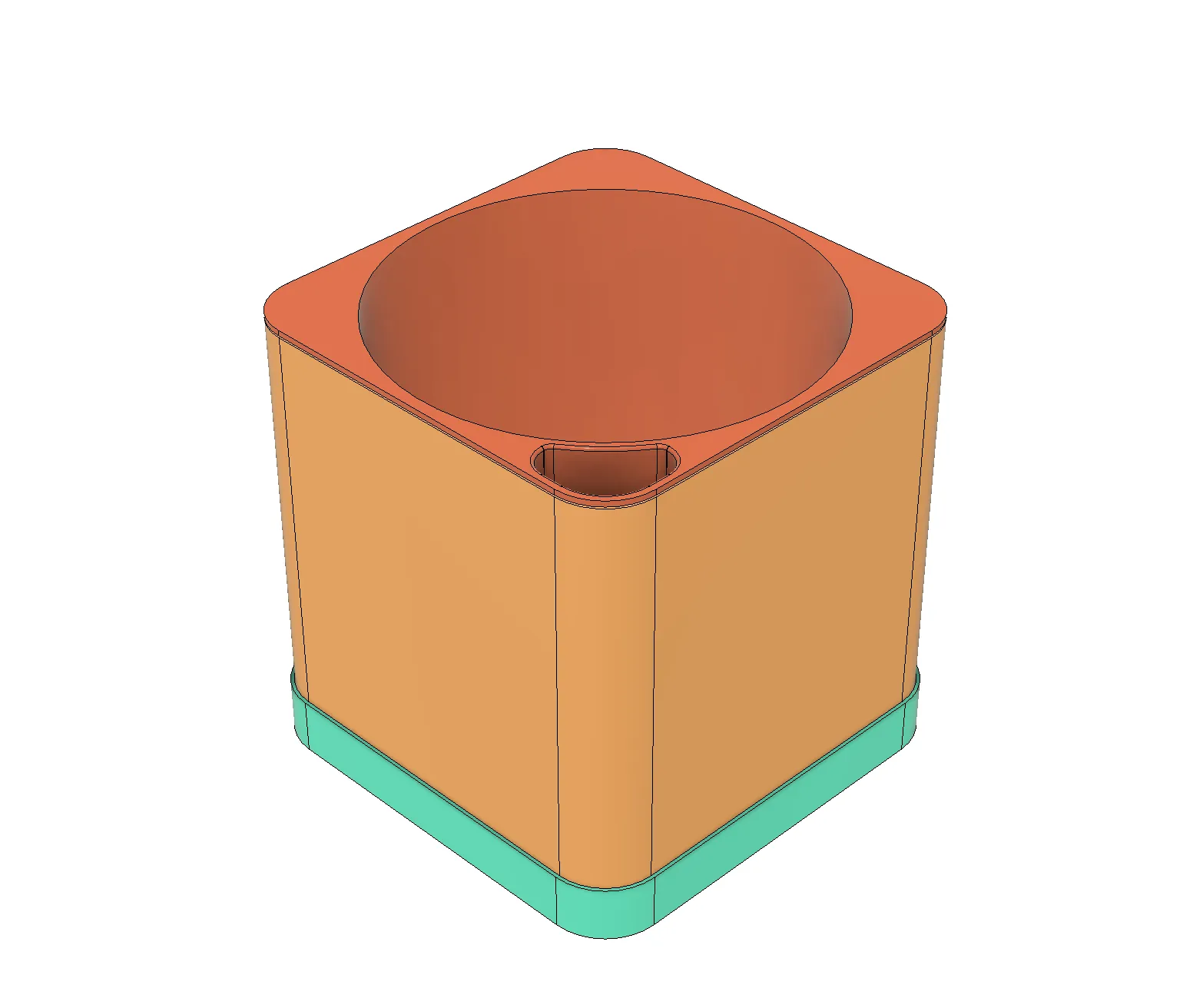 Chậu hoa với bộ phận tưới nước tự động