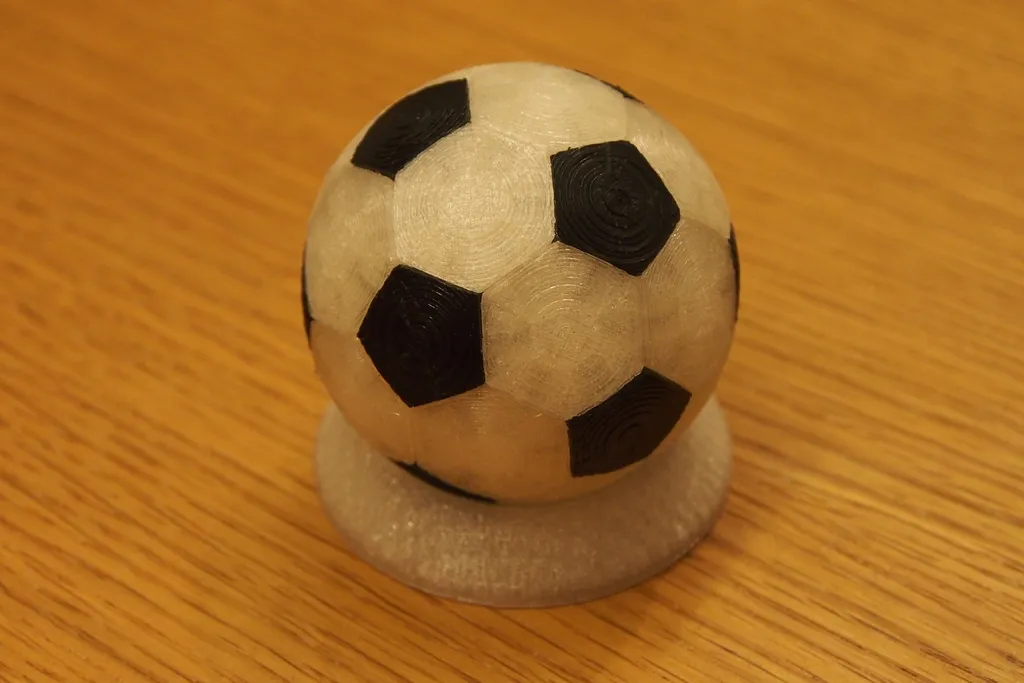 Hình khối Icosahedron cắt cụt dạng bóng đá tròn