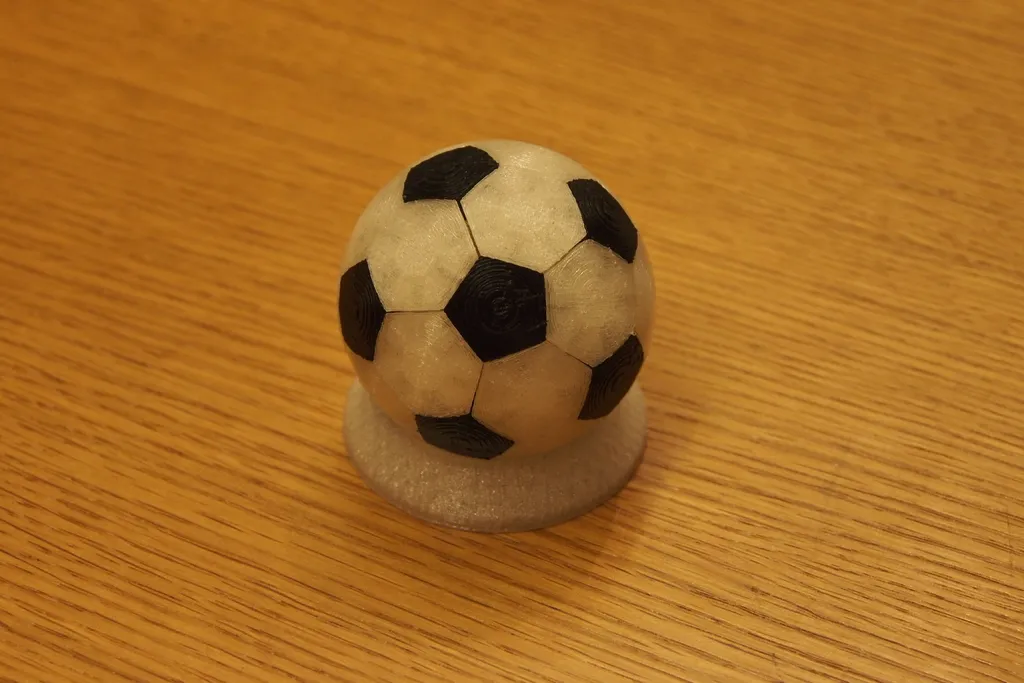 Hình khối Icosahedron cắt cụt dạng bóng đá tròn