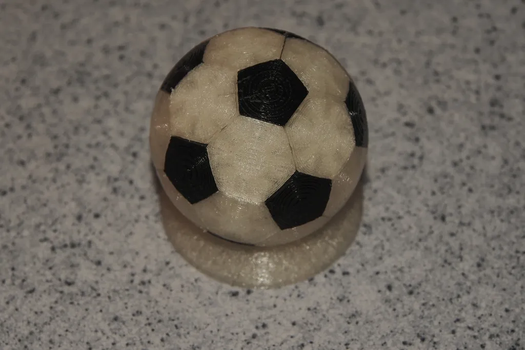 Hình khối Icosahedron cắt cụt dạng bóng đá tròn